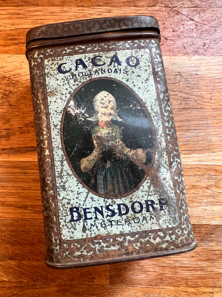 Boite métallique vintage Cacao Bensdorp - Amsterdam