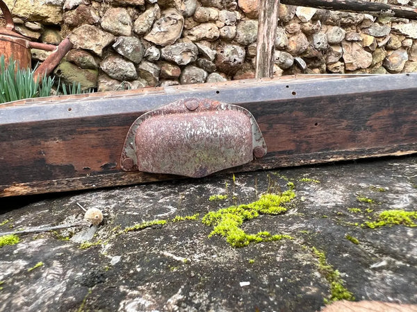 Casier / tiroir d'imprimeur ancien en bois 50x45cm