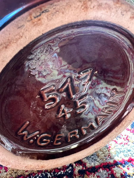 Grand vase vintage en céramique Scheurich Keramik 517-45 - West Germany - Années 70