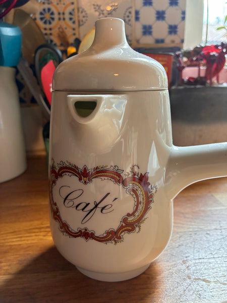 Cafetière vintage en porcelaine - Créations Florence Limoges France