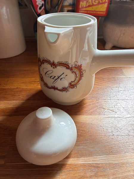 Cafetière vintage en porcelaine - Créations Florence Limoges France