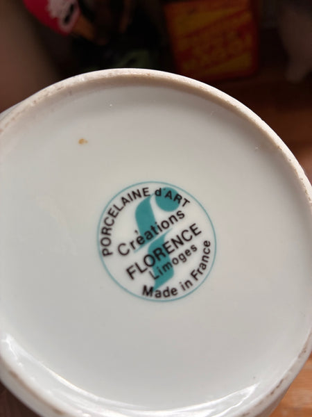 Cafetière vintage en porcelaine - Créations Florence Limoges France