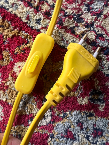 Applique vintage Ikea DRÖMMINGE jaune par Sarah Fager - Années 90