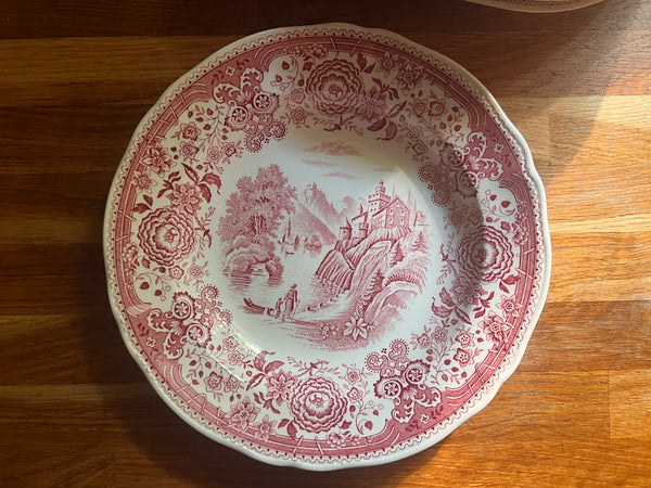 Lot de 10 assiettes creuses en faïence vintages Villeroy & Boch (Allemagne) série Burgenland Terre de Fer - 1970/80