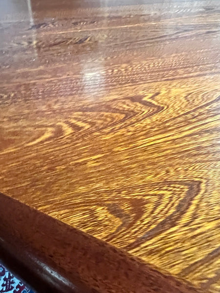 Table scandinave vintage ronde Baumann extensible à pied étoile - Années 70