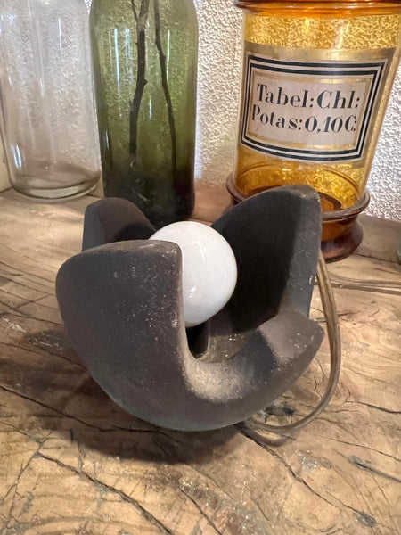 Lampe zoomorphe vintage en forme d'oiseau en céramique