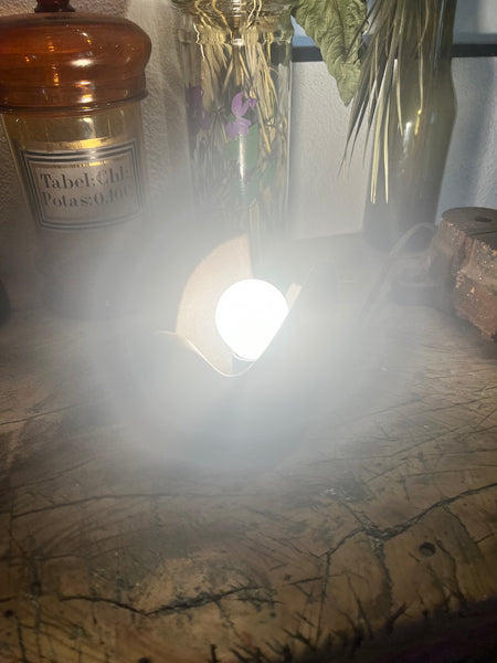 Lampe zoomorphe vintage en forme d'oiseau en céramique