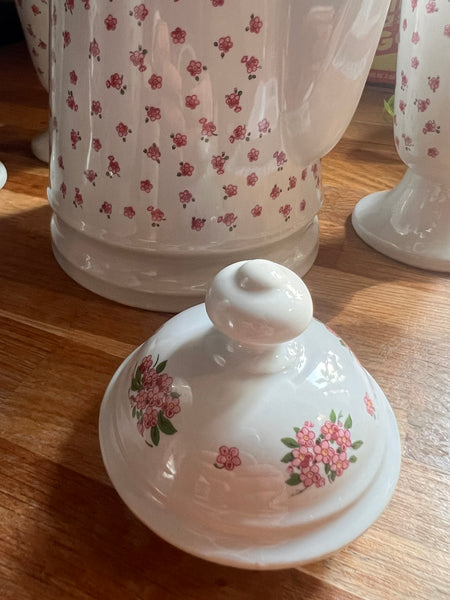 Service à thé / café en faïence vintage formé d'une verseuse et 5 masagrans