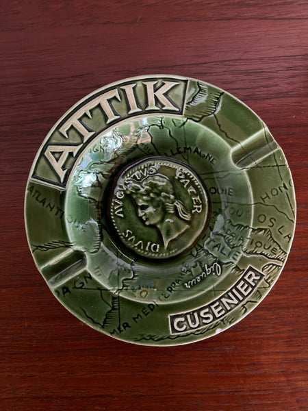 Cendrier publicitaire vintage ATTIK Liqueur Cusenier - Proceram Aubagne
