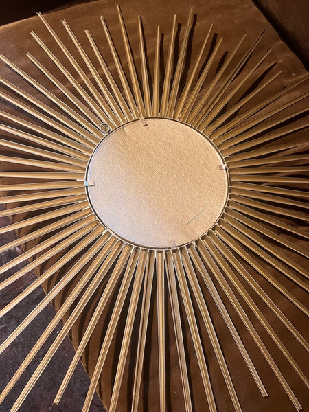 Miroir soleil vintage Chaty Vallauris 70cm dit Oeil de sorcière - Années 50/60
