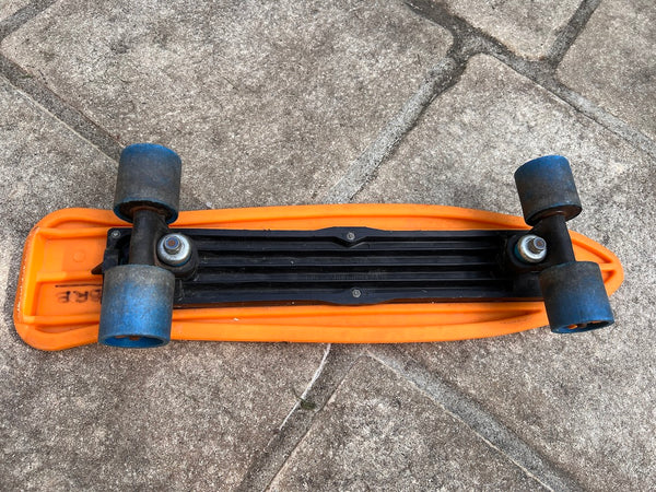 Skateboard vintage Kamikaze orange et bleu - Années 80