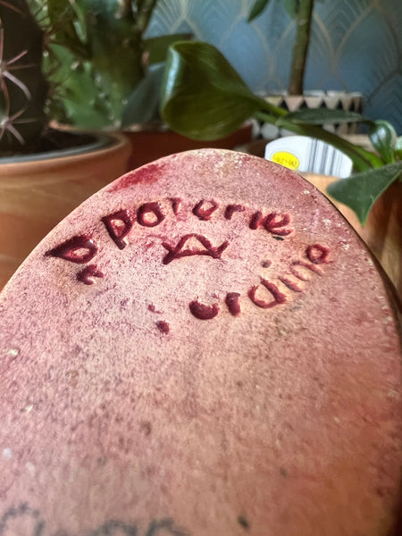 Petit vase Cocotte / Coq zoomorphe vintage La Poterie Périgourdine - Atelier Jean Varoqueaux - Années 60