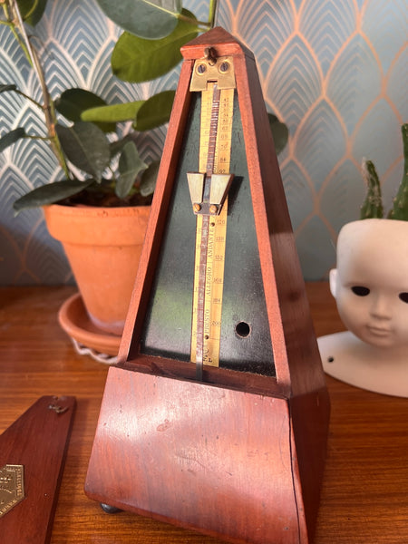 Métronome Maëlzel ancien en acajou - Paris - XIX/XXième siècle