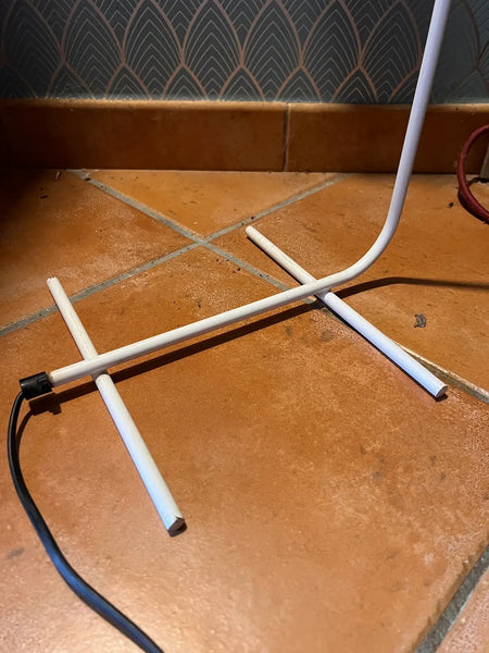 Lampadaire / liseuse vintage Kema Keur blanc - Années 70/80