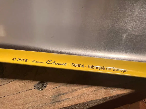 Plaque métallique publicitaire bombée Chocolat Menier - Editions Clouet 40x30cm - 2018