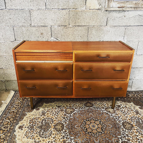Coiffeuse / commode par Roger Landault au style moderniste - Années 50/60