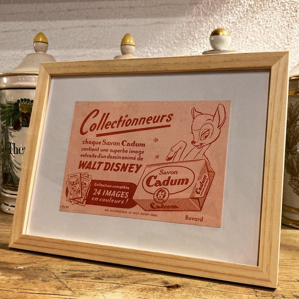 Série de 6 buvards publicitaires vintages Cadum / Walt Disney - Années 60