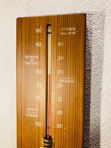 Thermomètre / baromètre publicitaire vintage Cognac Otard