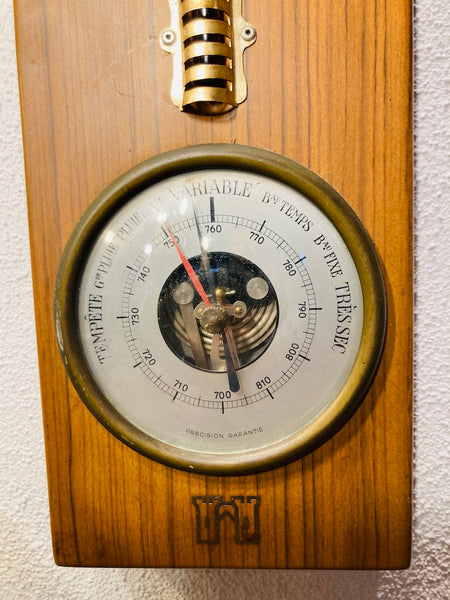 Thermomètre / baromètre publicitaire vintage Cognac Otard