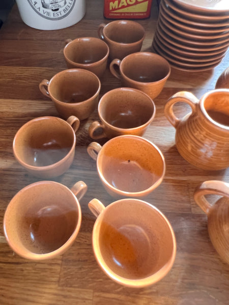 Le Sélectionneur - Brocante - Service à café vintage 23 pièces en grès