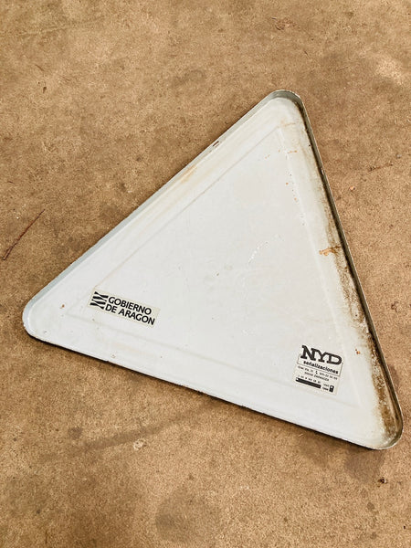 Panneau de signalisation vintage Neige / flocon espagnol - 1994/1995
