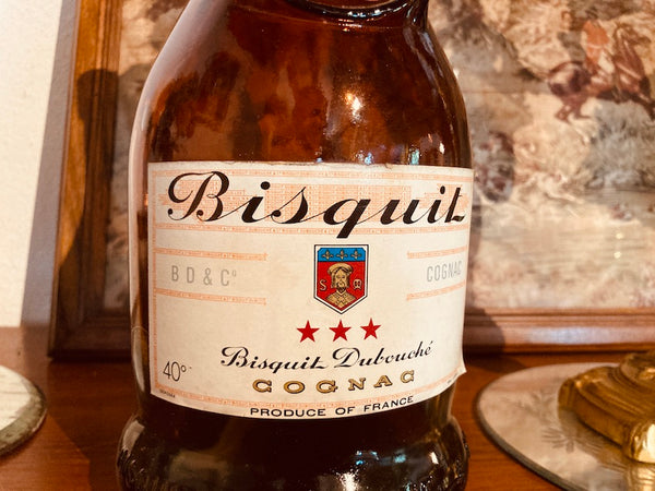 Bouteille factice publicitaire Bisquit Dubouché Cognac vintage