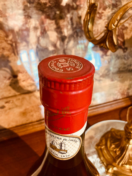 Bouteille factice publicitaire Bisquit Dubouché Cognac vintage