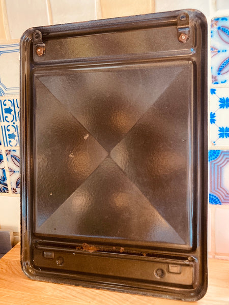 Porte ustensiles de cuisine émaillé vintage