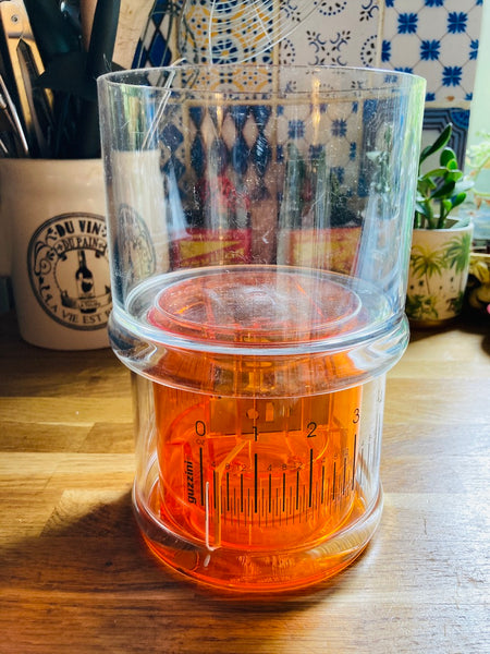 Balance de cuisine vintage Guzzini orange - Années 90