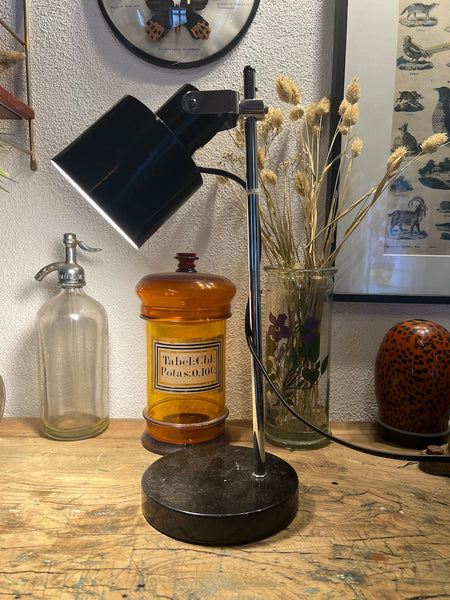 Lampe de bureau vintage en métal COREP