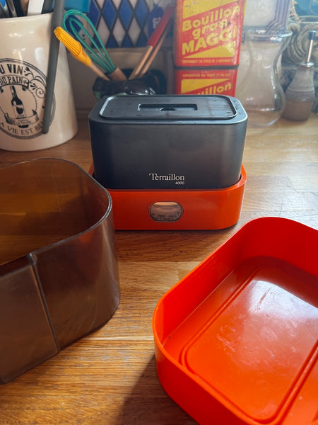 Balance de cuisine vintage complète Terraillon 4000 orange