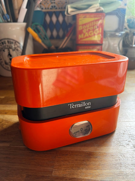 Balance de cuisine vintage complète Terraillon 4000 orange
