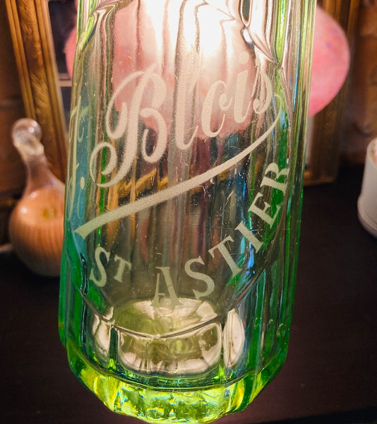 Siphon à eau de Seltz J. Blois Saint Astier en ouraline - Années 30/40