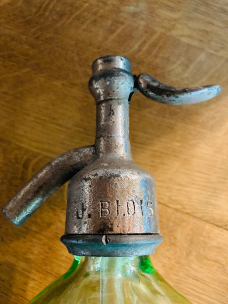 Siphon à eau de Seltz J. Blois Saint Astier en ouraline - Années 30/40