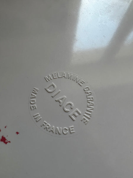 Plat à gâteau vintage "Partage-Gâteau" Diace en mélamine - Made in France