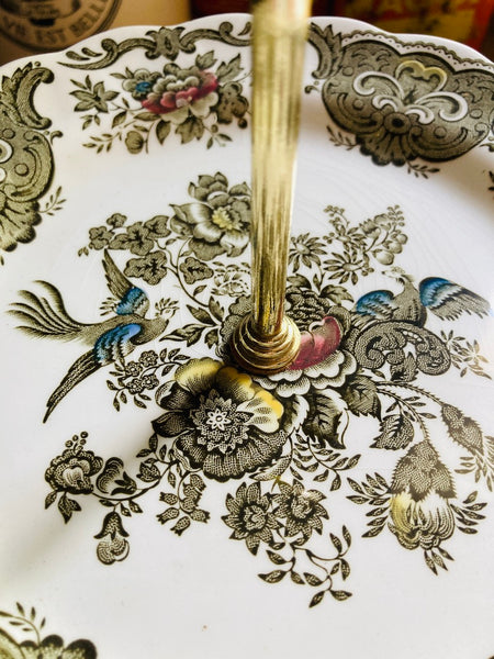 Présentoir / service à gâteaux en porcelaine fine anglaise Ridgway Windsor