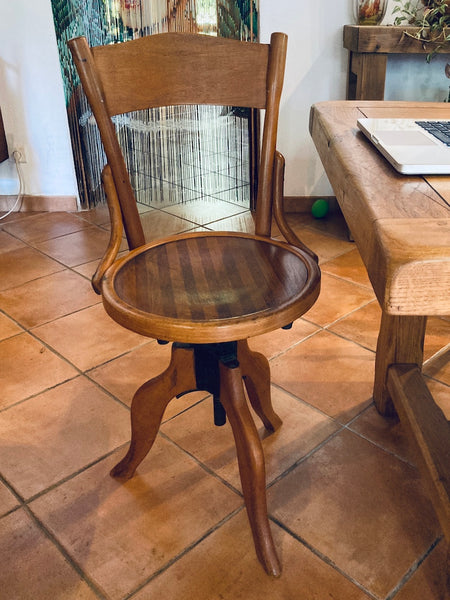 Chaise de bureau / d'atelier vintage Japy Frères Baumann - 1940