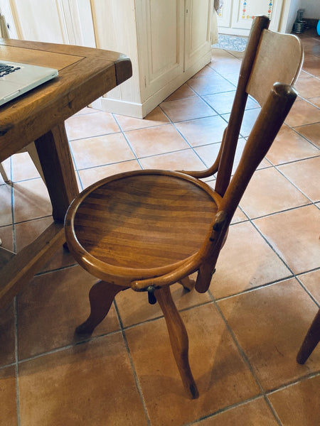 Chaise de bureau / d'atelier vintage Japy Frères Baumann - 1940