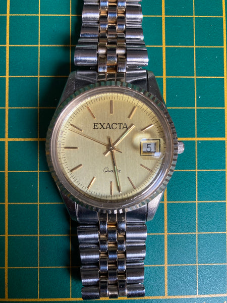 Montre Exacta made in URSS à quartz type Datejust - Années 70