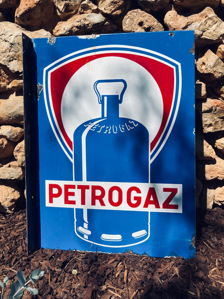 Plaque émaillée vintage Petrogaz - 1950/60
