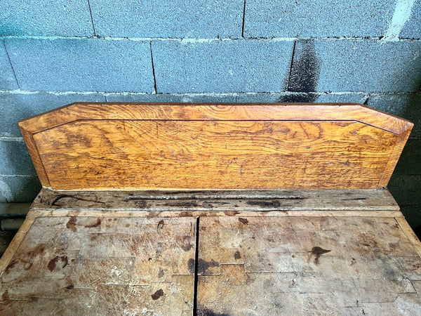 Billot de boucher vintage en bois Friber - A. Barrès Bordeaux