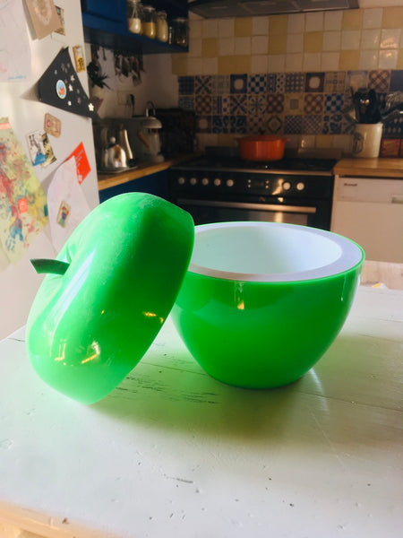 Seau à glaçon pomme verte vintage - Années 70