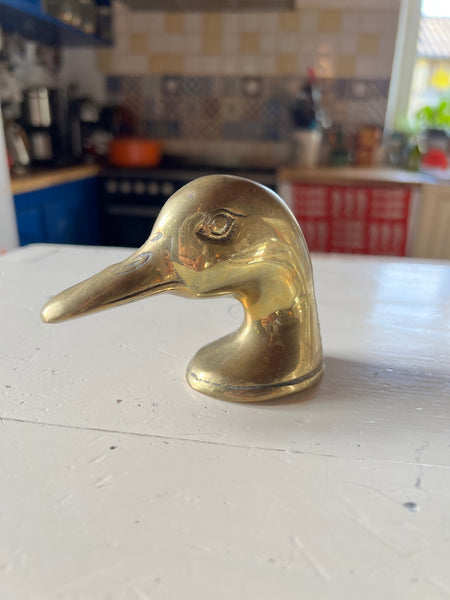 Décapsuleur vintage tête de canard en laiton