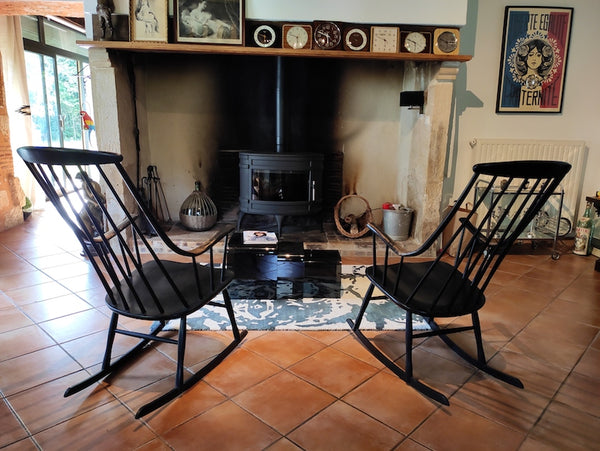 Rocking-chair scandinave Grandessa par Lena Larsson pour Nesto - Le Sélectionneur - Brocante en ligne