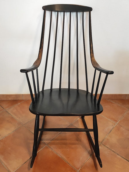 Rocking-chair scandinave Grandessa par Lena Larsson pour Nesto - Le Sélectionneur - Brocante en ligne