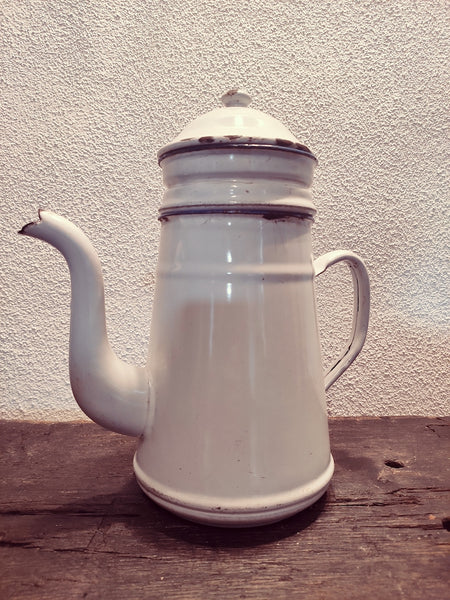 Cafetière en email vintage - Le Sélectionneur - Brocante en ligne