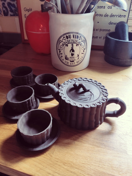 Service à thé en terre cuite japonais - Le Sélectionneur - Brocante en ligne