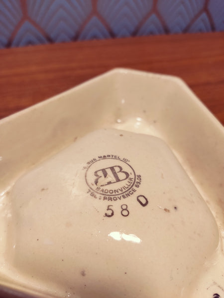 Cendrier Martini de bistrot vintage - Faïencerie de Badonviller - Années 50/60 - Le Sélectionneur - Brocante en ligne