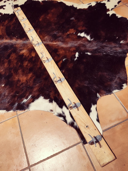 Grande patère / porte-manteau d'école vintage 8 patères - Le Sélectionneur - Brocante en ligne