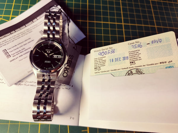Montre Seiko Five SNKL23K1 automatique neuve - Full set